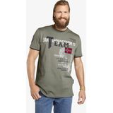 Jan Vanderstorm - Shirt 'Sölve' - Kaki - T-shirt - Halve Mouw - Ronde Hals