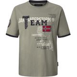 Jan Vanderstorm - Shirt 'Sölve' - Kaki - T-shirt - Halve Mouw - Ronde Hals