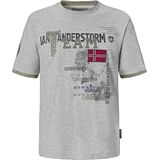 Jan Vanderstorm - SÖLVE - T-shirt - Lichtgrijs