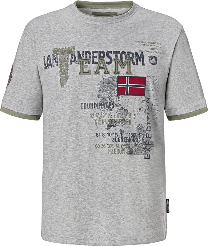 Jan Vanderstorm - SÖLVE - T-shirt - Lichtgrijs