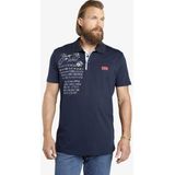 Jan Vanderstorm - Shirt 'Jano' - Navy/Wit - Poloshirt