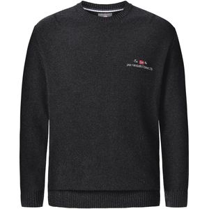 Trui - ALBREKT - Gebreid - Gemêleerd - Katoenmix