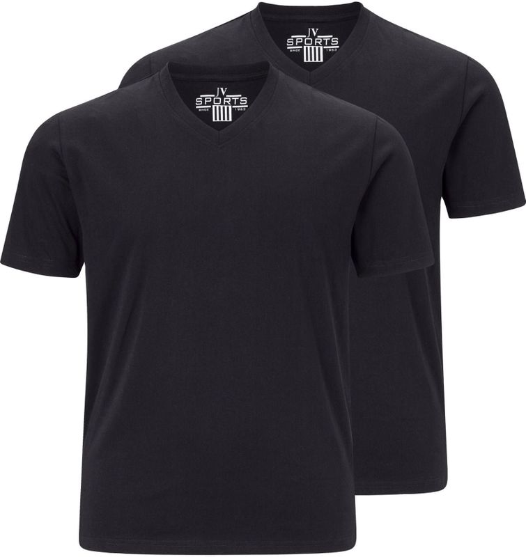 T-shirt Set van 2 - Wit - Katoen - Recht Model