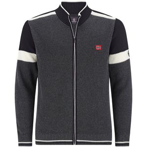 Jan Vanderstorm - ANVE - Vest - Donkergrijs - Grofgebreid