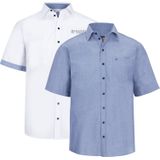 Overhemden - Effen - Katoen - 2 Pack - Comfort Fit