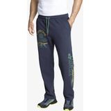 Jan Vanderstorm Sweatpants donkerblauw, Bedrukt