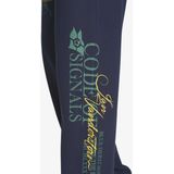 Jan Vanderstorm Sweatpants donkerblauw, Bedrukt