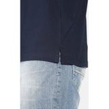 Jan Vanderstorm - Shirt 'Erke' - Marine - Katoen - 2 Pack - Kwartmouw