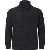 DUMENI - Gebreide Trui - Zwart Melange