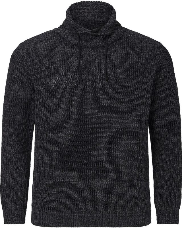 DUMENI - Gebreide Trui - Zwart Melange