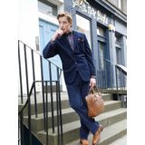 Charles Colby regular fit broek EARL NORTON Plus Size donkerblauw