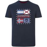 Jan Vanderstorm - PREBEN - T-shirt - Donkerblauw - Set van 2