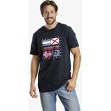 Jan Vanderstorm - PREBEN - T-shirt - Donkerblauw - Set van 2
