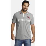 Jan Vanderstorm Polo JOHAN Plus Size (set van 2) Wit/Grijs