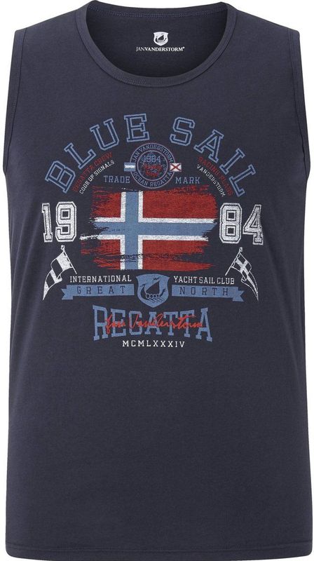 Jan Vanderstorm - BEUTE - Tanktop - Donkerblauw - 100% Katoen