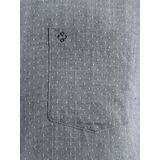 Charles Colby Overhemd donkergrijs, Faux-uni