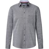 Charles Colby Overhemd donkergrijs, Faux-uni