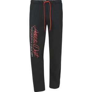 Jan Vanderstorm Sweatpants zwart, Bedrukt