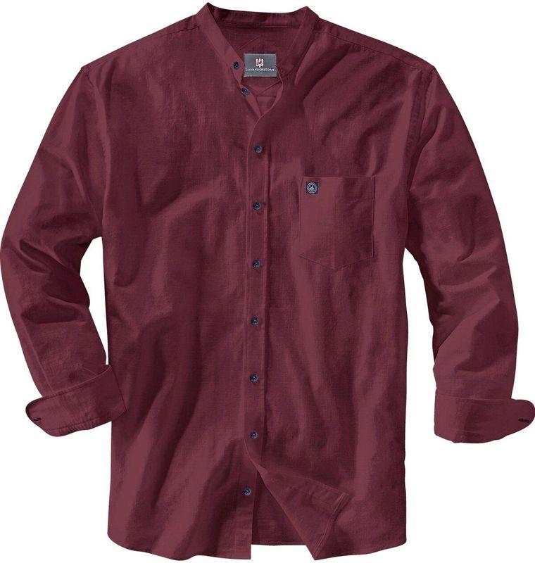 Jan Vanderstorm - KALLU - Overhemd - Donkerrood - Katoen