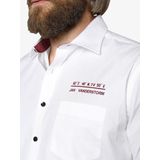 Jan Vanderstorm - Overhemd 'Evin' - Bourgogne/Wit - 2 Pack - Comfort Fit