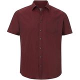 Jan Vanderstorm - Overhemd 'Evin' - Bourgogne/Wit - 2 Pack - Comfort Fit