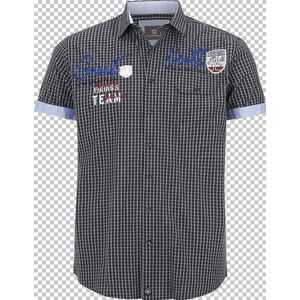 Jan Vanderstorm - AJULE - Overhemd - Donkerblauw - Korte Mouwen