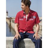 Jan Vanderstorm - FREYDIS - Overhemd - Rood - Korte Mouwen