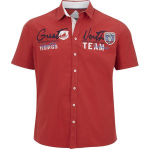 Jan Vanderstorm - FREYDIS - Overhemd - Rood - Korte Mouwen