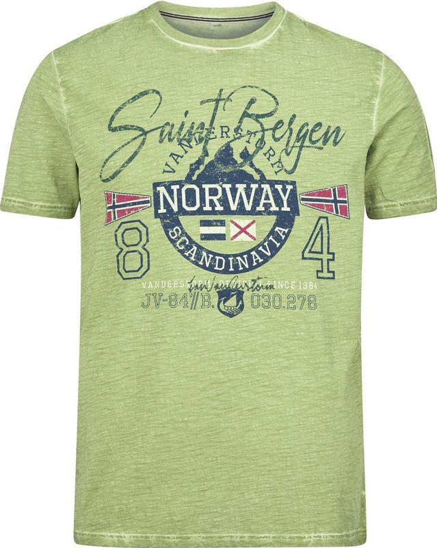 Jan Vanderstorm herren T-Shirt - 52/54 - groen