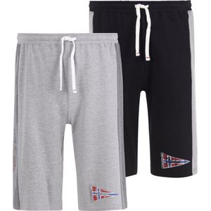 Jan Vanderstorm - HARAL - Sweatshort - Grijs/Zwart - Set van 2