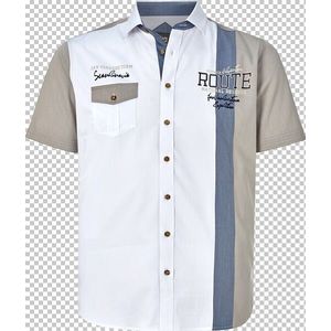 Jan Vanderstorm - BODVAR - Overhemd - Wit - Korte Mouwen - +Fit