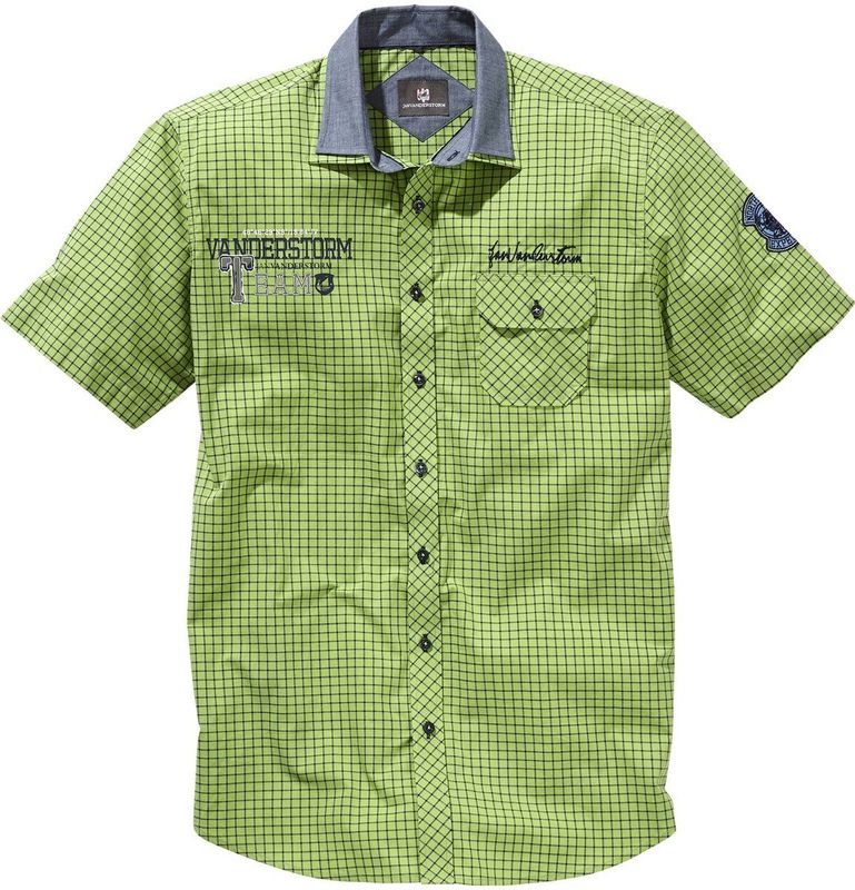 Jan Vanderstorm - RUTGER - Overhemd - Lichtgroen - Korte Mouwen