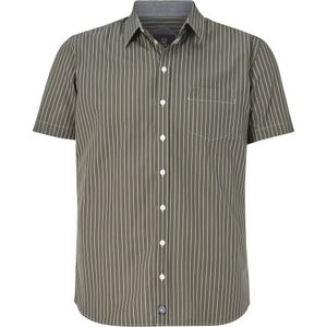 Jan Vanderstorm - Perttu - Overhemd - Olive - Gestreept