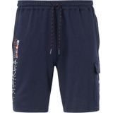 Jan Vanderstorm loose fit short HARTHAKNUT Plus Size donkerblauw