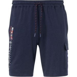 Jan Vanderstorm herren Sweatbermuda - 64/66 - donkerblauw