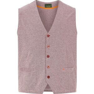 Charles Colby gilet DUKE DAVYN Plus Size donkerrood