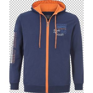 Jan Vanderstorm - RODERICH - Sweatvest - Donkerblauw - Plus Size