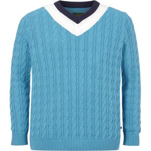 Charles Colby Kabeltrui EARL HAILY Plus Size Blauw