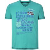 Jan Vanderstorm - NORDGER - T-shirt - Groen - Herenmode in Grote Maten