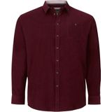 Corduroy overhemd DUKE NILSON donkerrood