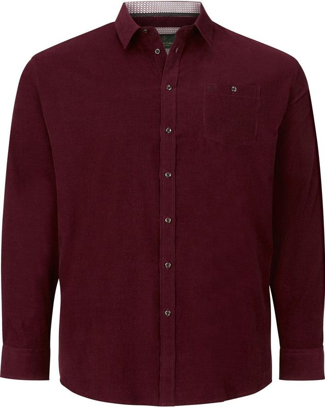 Corduroy overhemd DUKE NILSON donkerrood