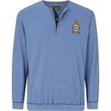 Earl Quillans - Sweatshirt - Blauw - Ronde Hals - Extra Wijde Pasvorm