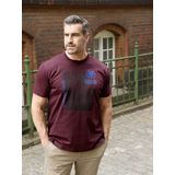 Charles Colby - EARL ALBAN - T-shirt - Donkerrood