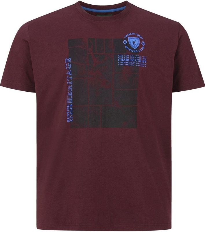 Charles Colby - EARL ALBAN - T-shirt - Donkerrood