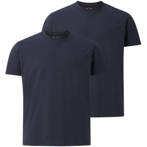 Charles Colby - T-Shirt - Donkerblauw - Dubbel Pak - Korte Mouw - 100% Katoen