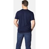 Jan Vanderstorm Oversized T-shirt TERNO Plus Size met Printopdruk Donkerblauw