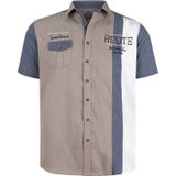 Jan Vanderstorm - BODVAR - Overhemd - Lichtbruin - Korte Mouwen