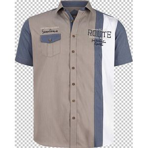 Jan Vanderstorm - BODVAR - Overhemd - Lichtbruin - Korte Mouwen