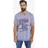Jan Vanderstorm - NORDGER - T-shirt - Lichtlila - Herenmode in Grote Maten