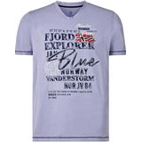 Jan Vanderstorm - NORDGER - T-shirt - Lichtlila - Herenmode in Grote Maten